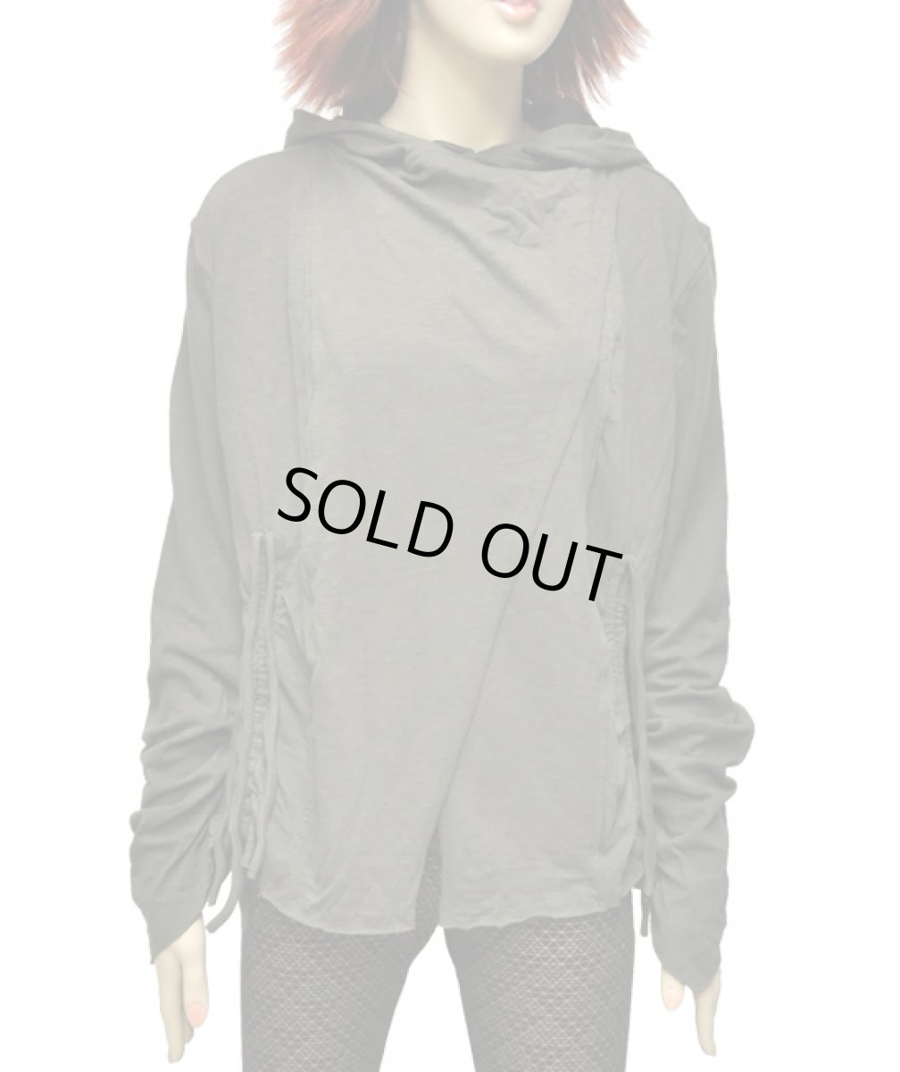 画像2: KAYO - Anime Clothing リバーシブル・カーディガンジャケット「New Pixie Reversible string cardigan jacket/オリーブ&カーキ」 (2)