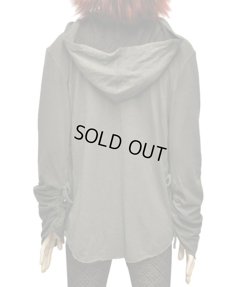 画像4: KAYO - Anime Clothing リバーシブル・カーディガンジャケット「New Pixie Reversible string cardigan jacket/オリーブ&カーキ」 (4)