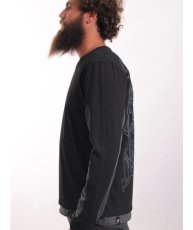 画像3: PLAZMA メンズ・長袖Tシャツ「Ornamento / ブラック」 (3)