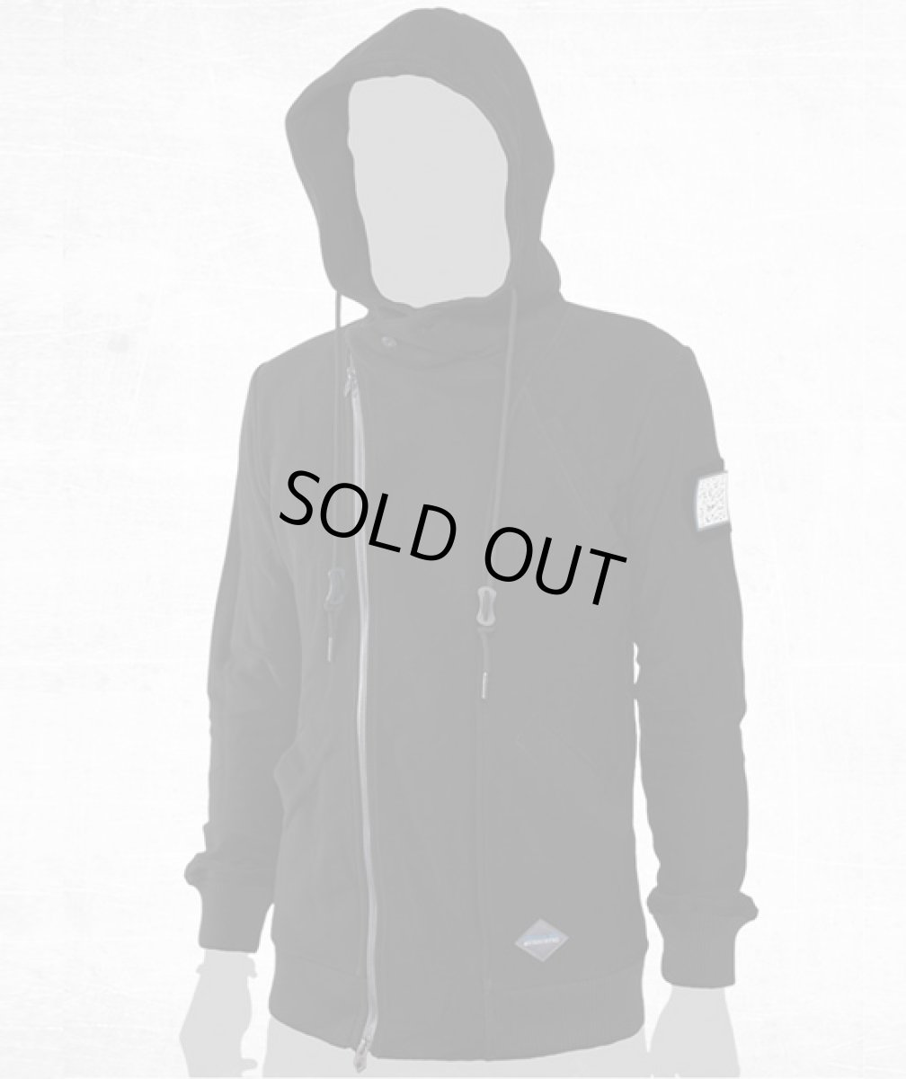 画像2: Plazma + Krakatau コラボ・メンズパーカー「FP02 / ブラック」 (2)