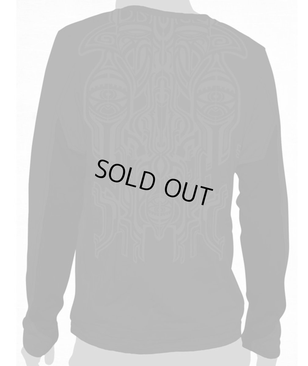 画像4: PLAZMA メンズ・長袖Tシャツ「Ornamento / ブラック」 (4)