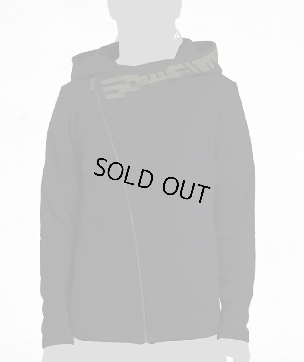 画像2: PLAZMA メンズ・ジップアップ・パーカー「Pitchfork / ブラック」 (2)