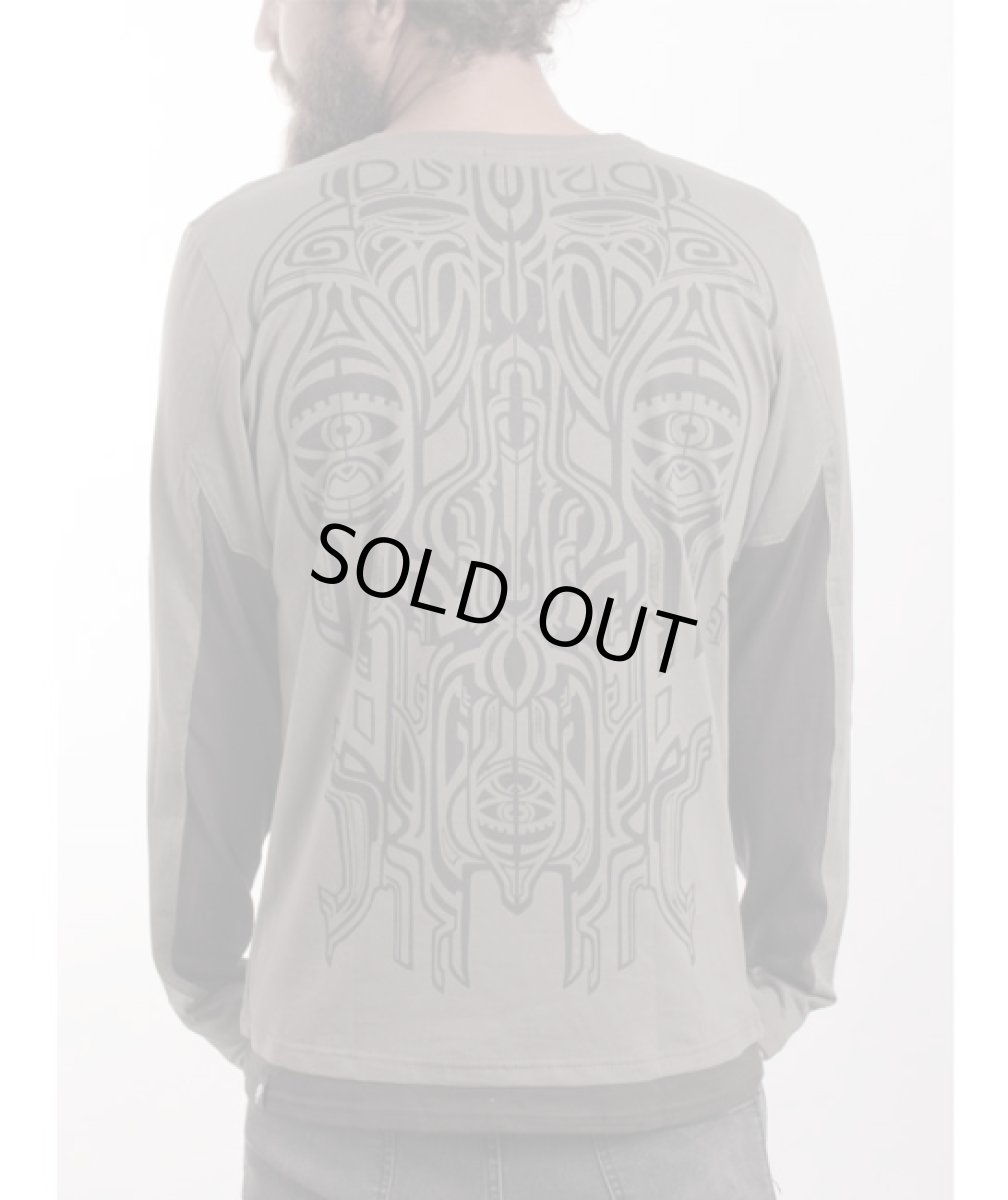 画像4: PLAZMA メンズ・長袖Tシャツ「Ornamento / ストーン」 (4)