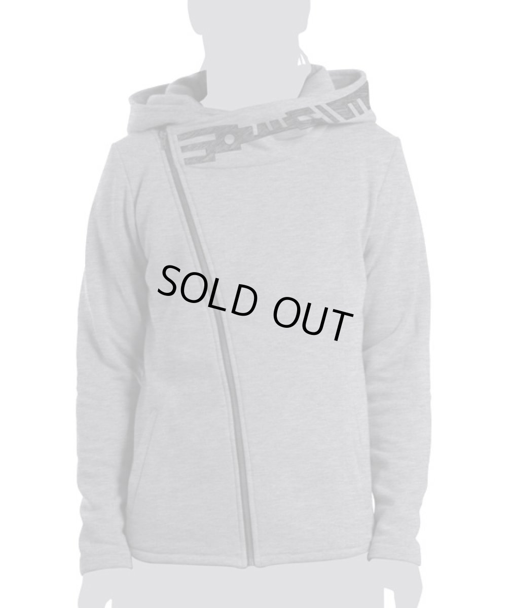 画像2: PLAZMA メンズ・ジップアップ・パーカー「Pitchfork / メランジ」 (2)