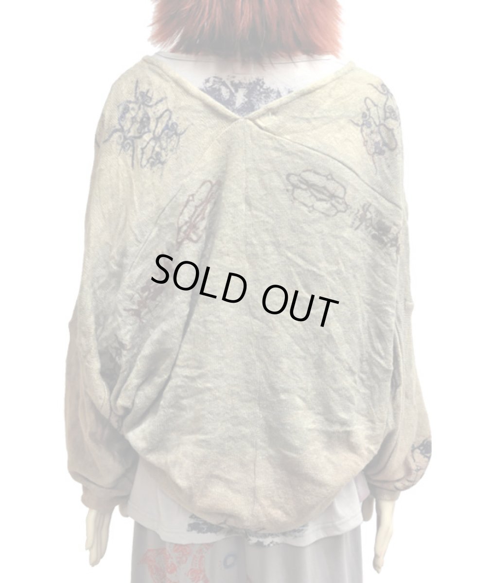 画像3: NETTAIYAレディース・ニットポンチョ (3)