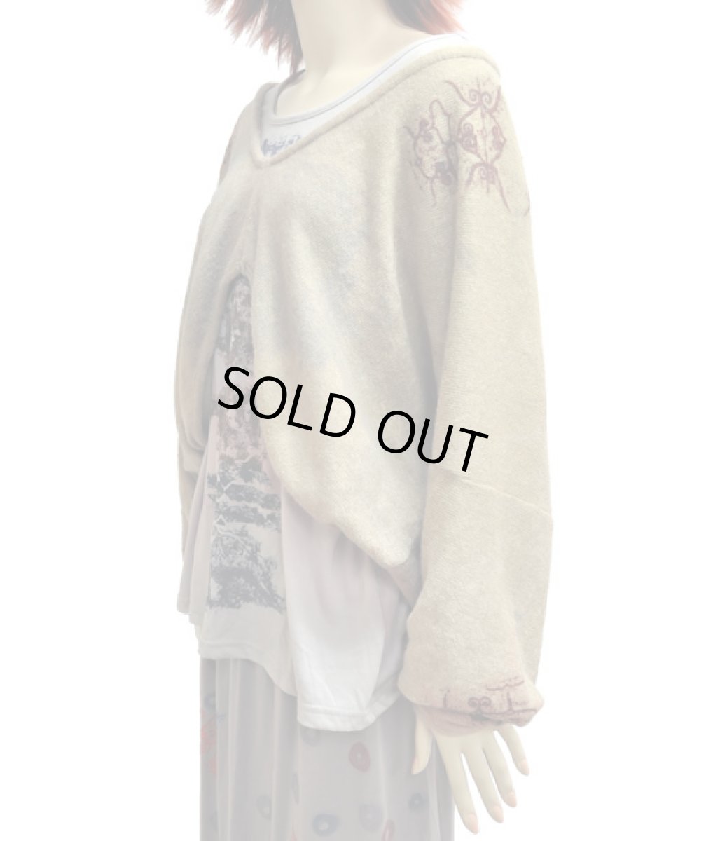 画像2: NETTAIYAレディース・ニットポンチョ (2)