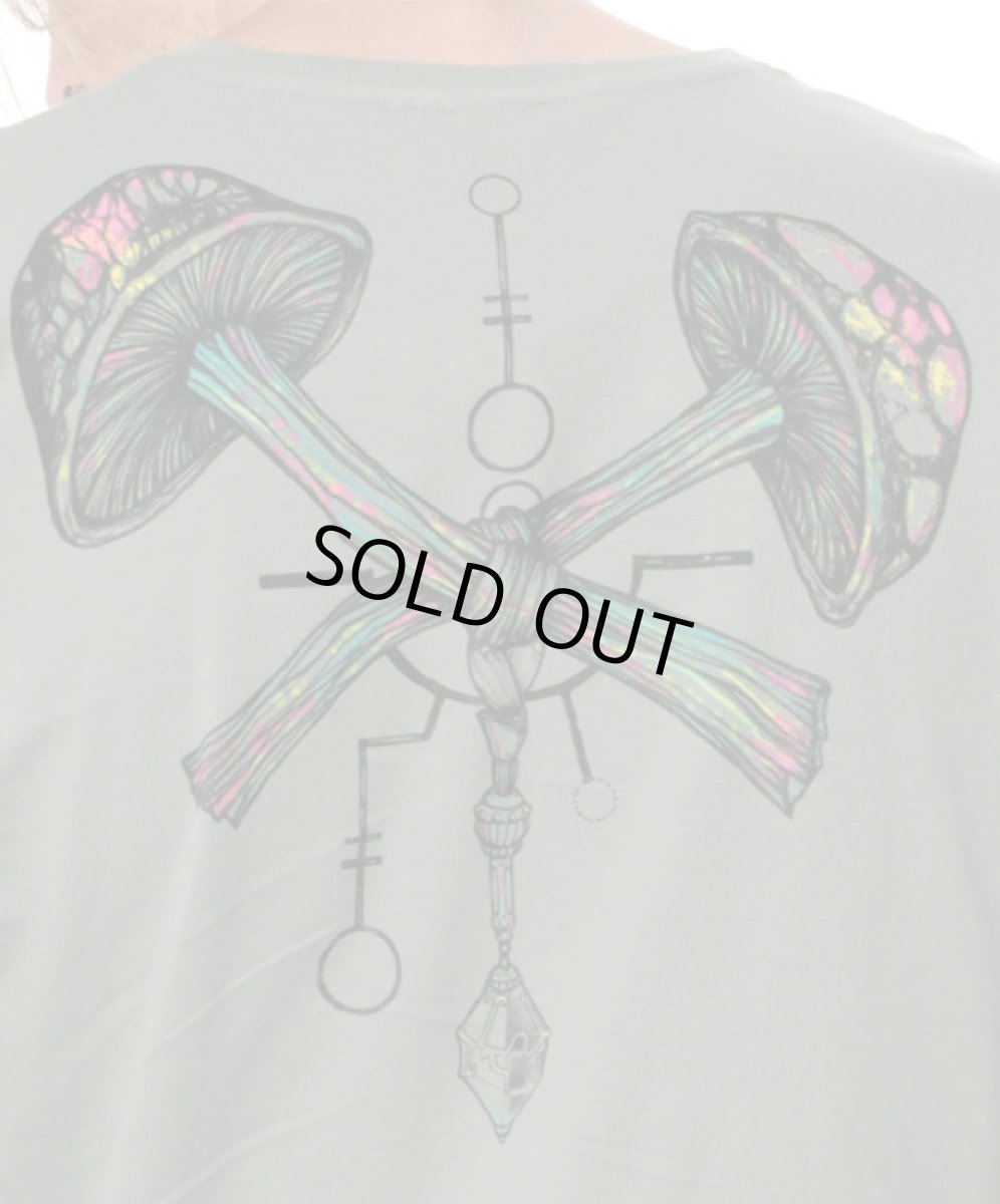 画像2: PLAZMA メンズTシャツ「Champignon / グリーン」 (2)