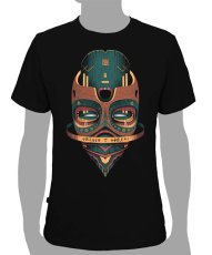 画像1: PLAZMA メンズTシャツ「Maskod / ブラック」 (1)