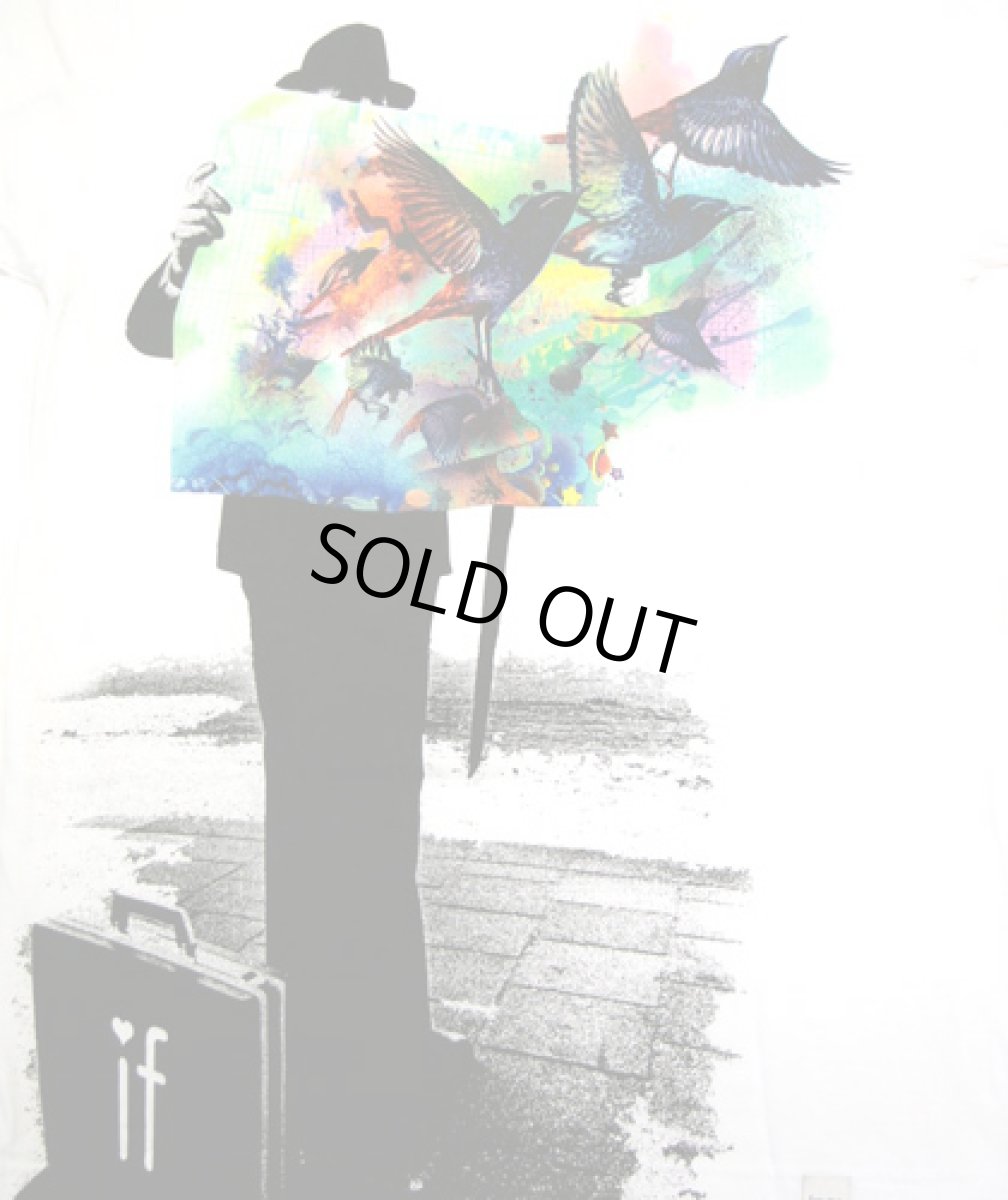 画像2: IMAGINARY FOUNDATIONメンズ半袖Tシャツ「Birdman／ホワイト」 (2)