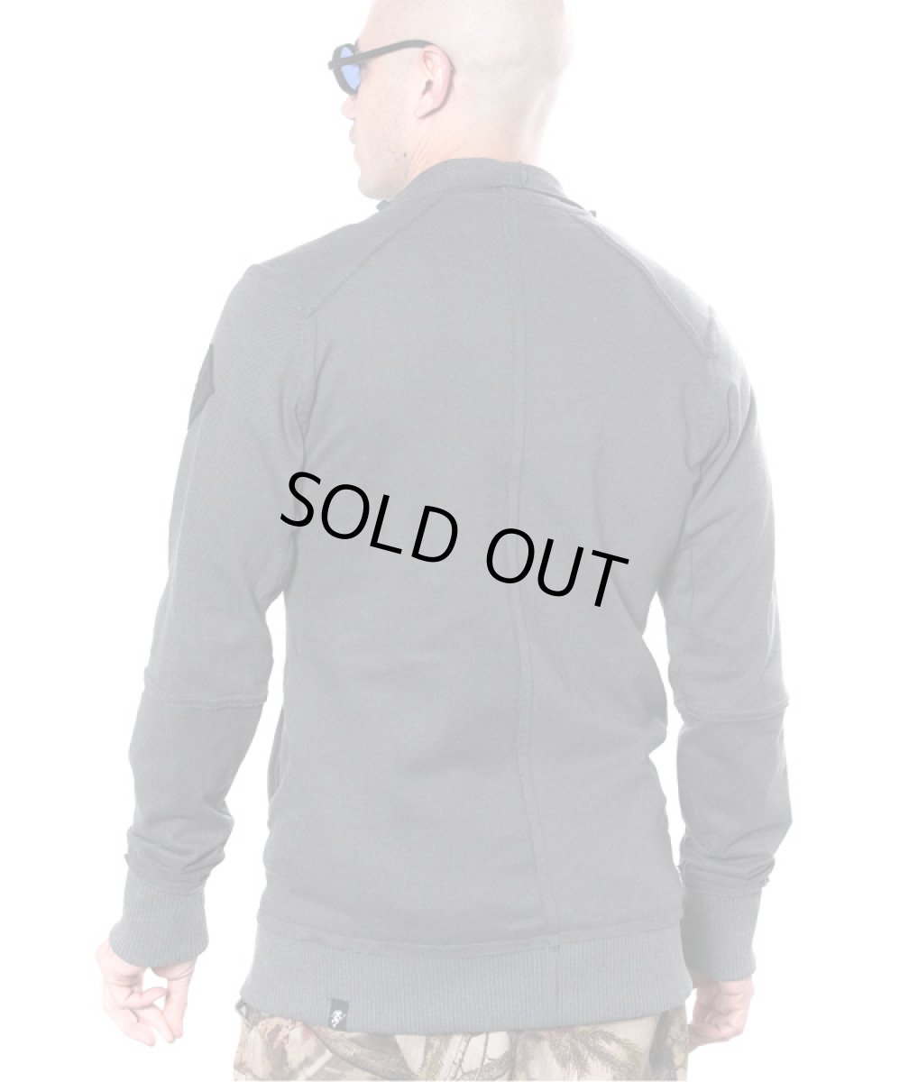 画像4: PLAZMA メンズ・ジップアップ・ジャケット「Akasi / ミッドグレー」 (4)