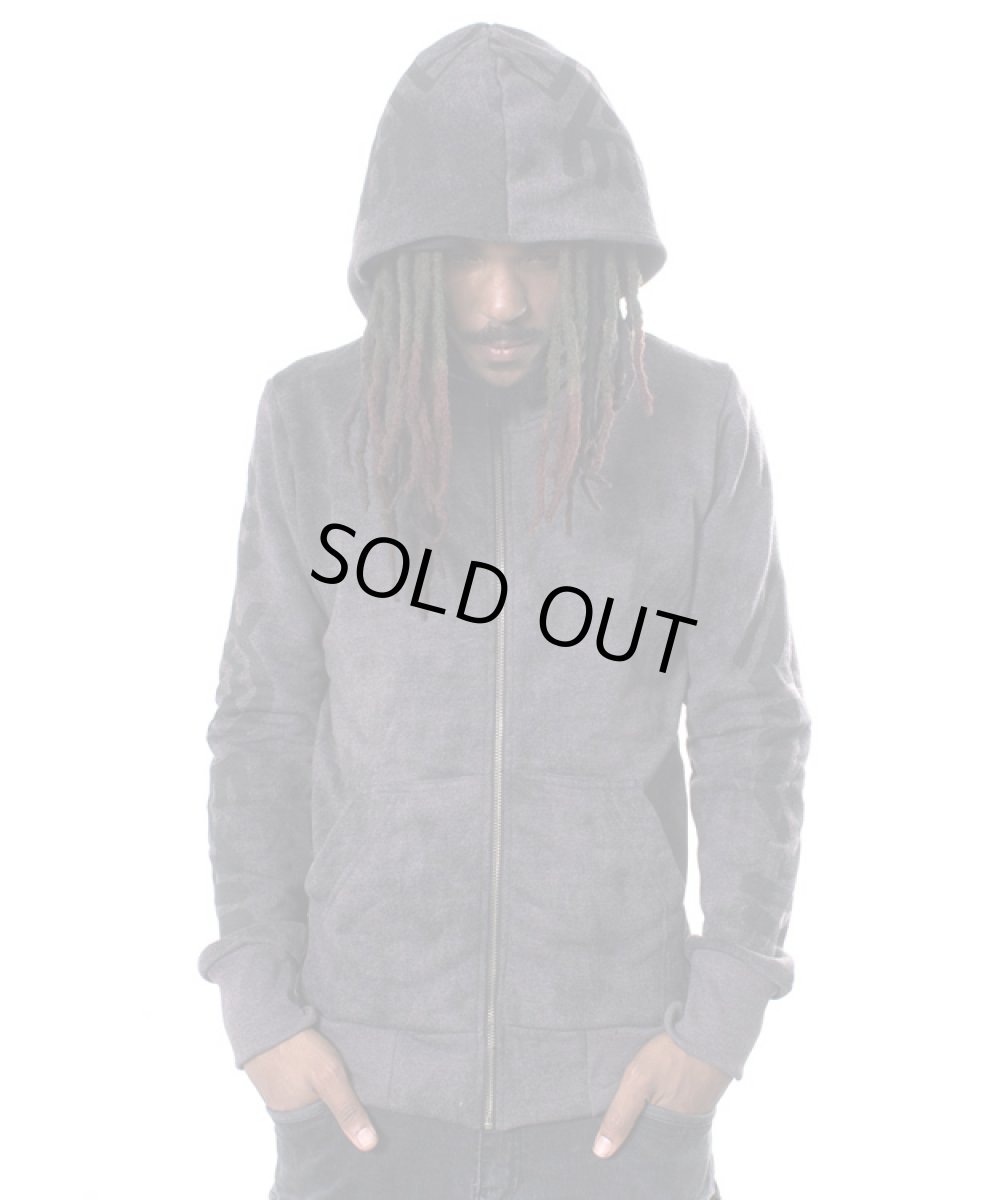 画像2: PLAZMA メンズ・ジップアップ・パーカー「Paleo / ブラックハイドロン」 (2)