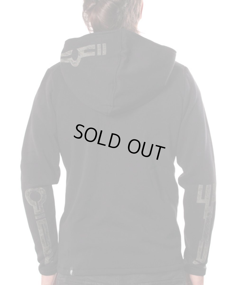 画像5: PLAZMA メンズ・ジップアップ・パーカー「Pitchfork / ブラック」 (5)