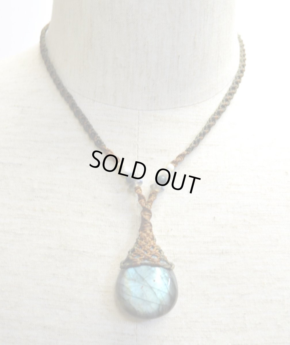 画像2: X-tribal「ラブラドライト・ネックレス」 (2)