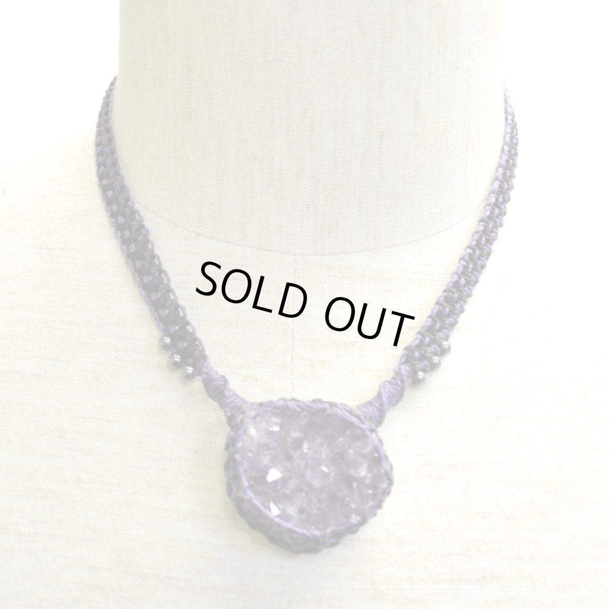 画像2: X-tribal「アメジストクラスター・チョーカー」 (2)