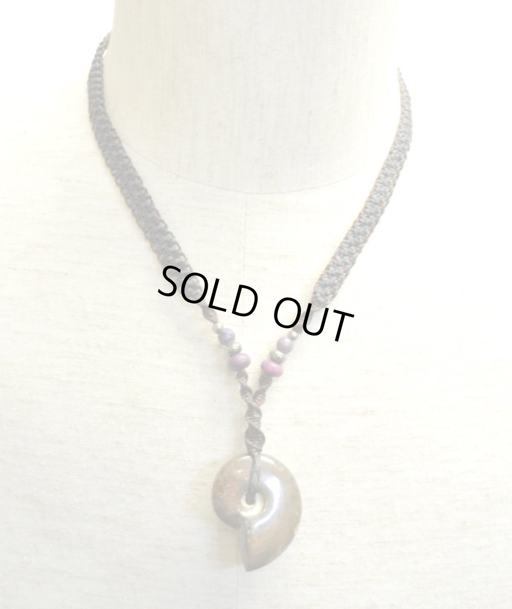 画像6: X-tribal「レインボーアンモナイト・ネックレス」 (6)