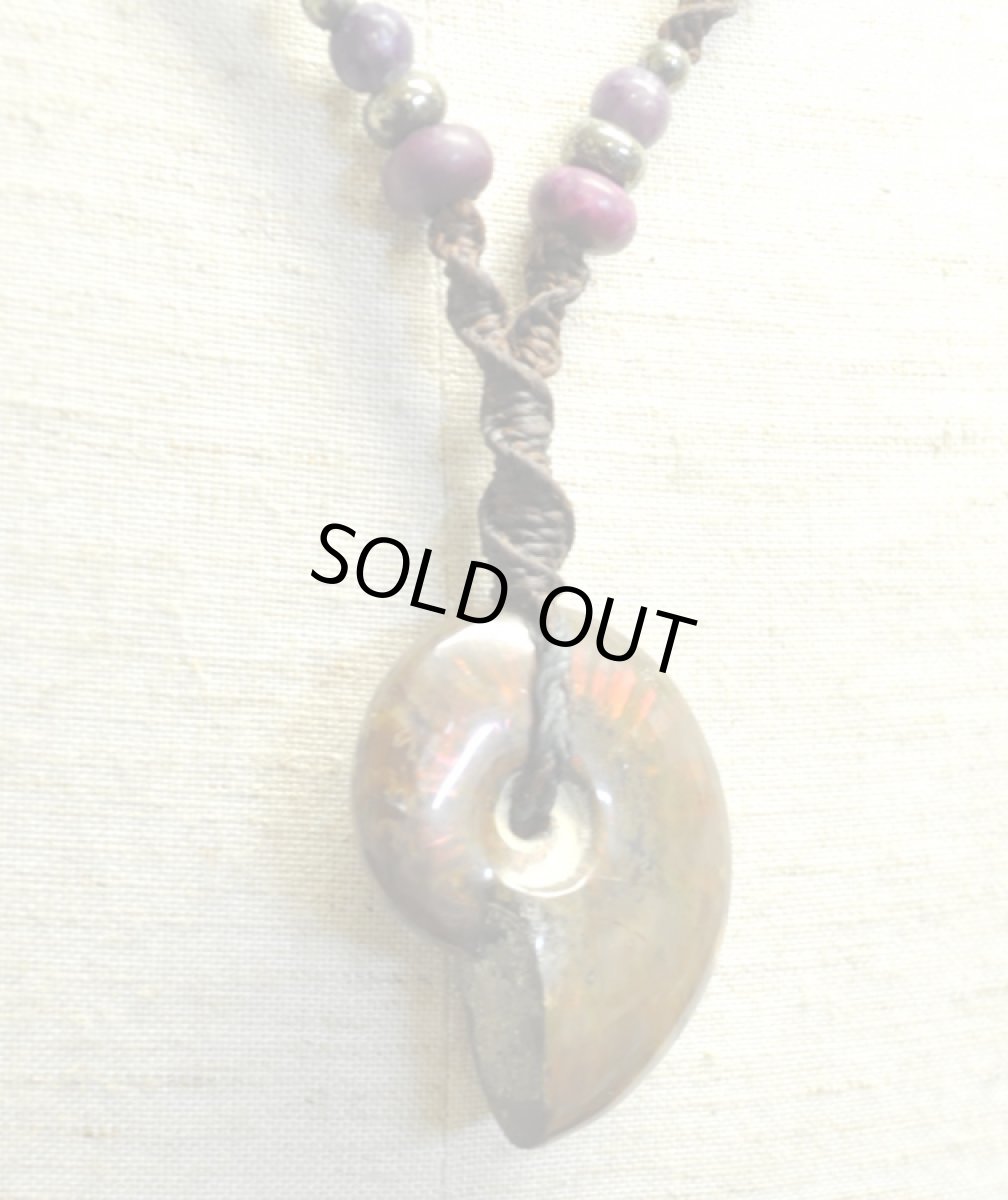 画像5: X-tribal「レインボーアンモナイト・ネックレス」 (5)