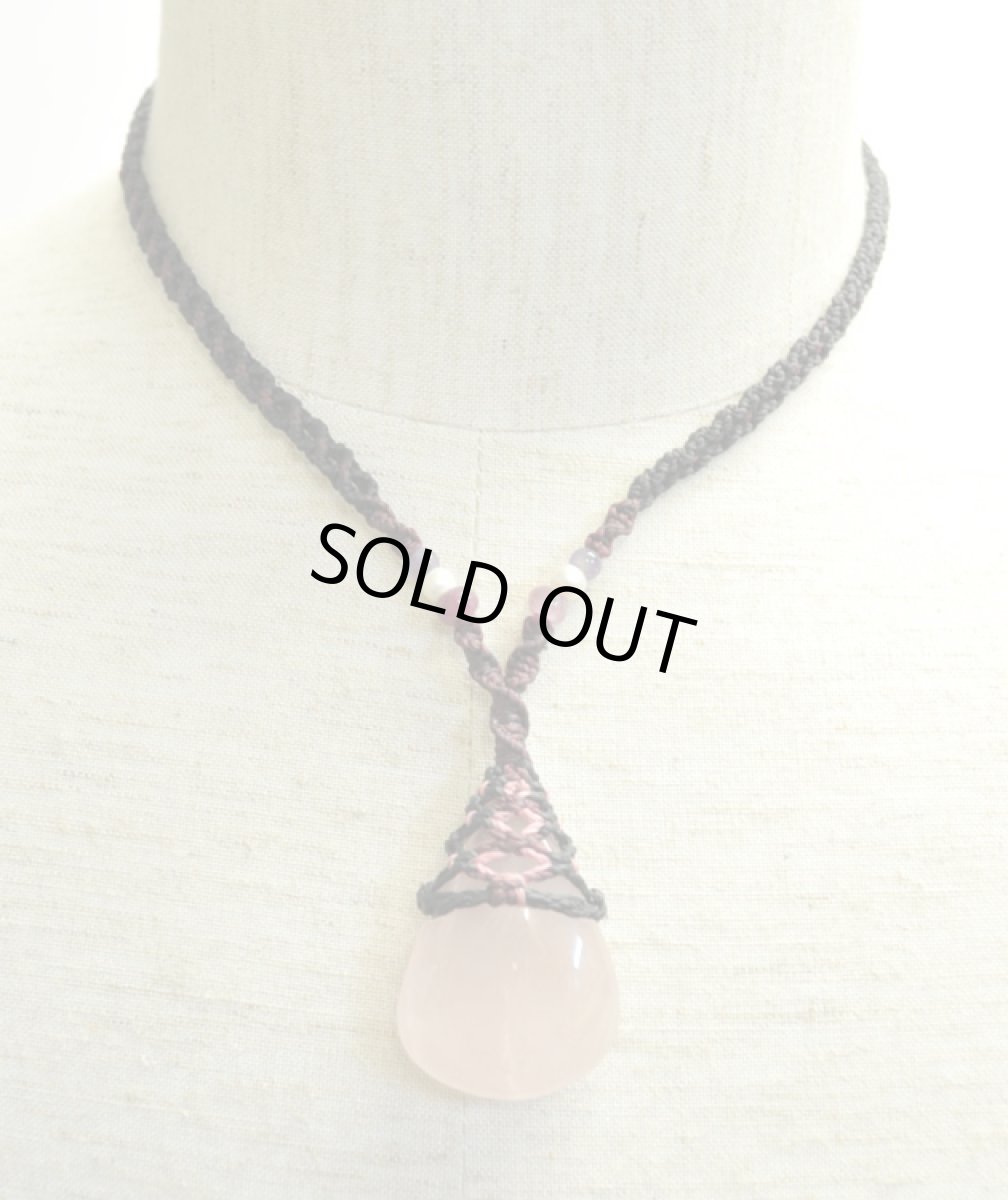 画像3: X-tribal「ローズクオーツ・ネックレス」 (3)