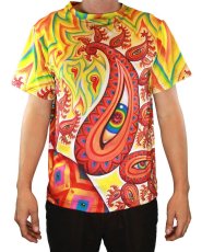 画像1: ALEX GREY メンズ・Tシャツ「PSYCHOMICROGRAPH」 (1)