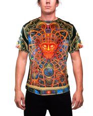 画像1: ALEX GREY メンズ・Tシャツ「COSMIC CHRIST」 (1)