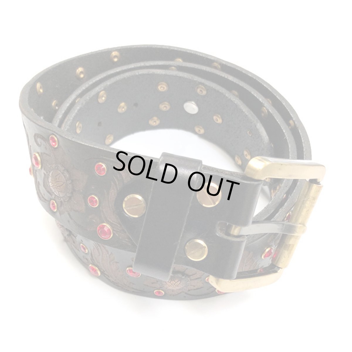 画像2: Chill Out Planet ハンドメイドレザーベルト（M サイズ） (2)