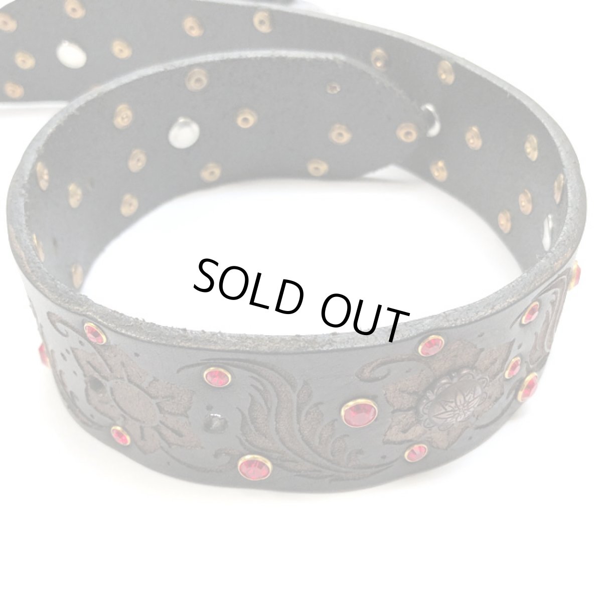 画像5: Chill Out Planet ハンドメイドレザーベルト（M サイズ） (5)