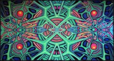 画像1: SPACE TRIBEバティック 4m × 2.1m「Kozmetika」 (1)
