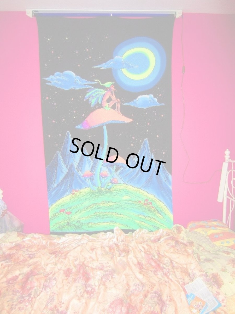 画像4: SPACE TRIBE バティック 1.2m x 2m「Mushroom Fairy」 (4)