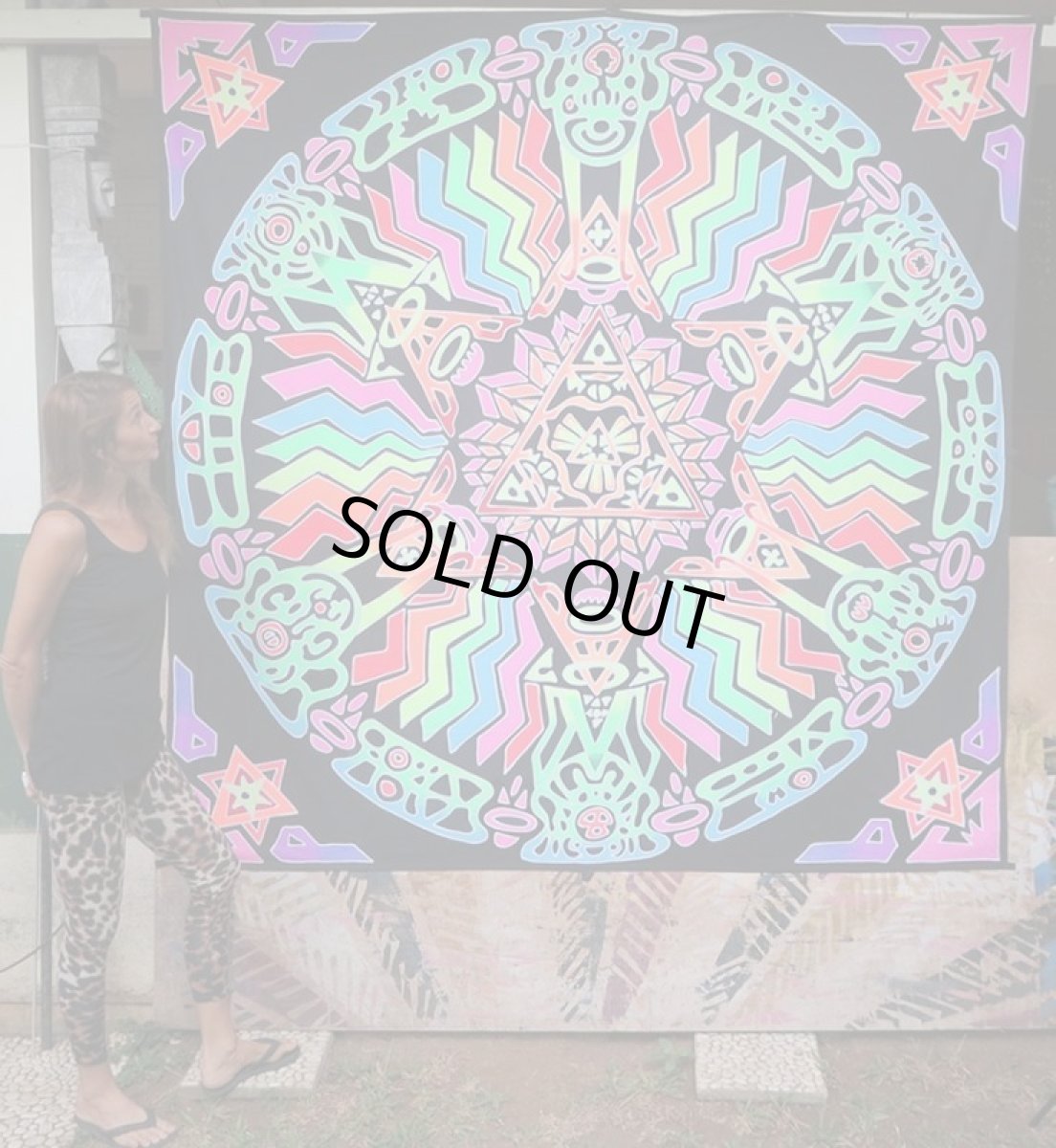 画像3: SPACE TRIBE バティック 2m x 2m「Stargate」 (3)