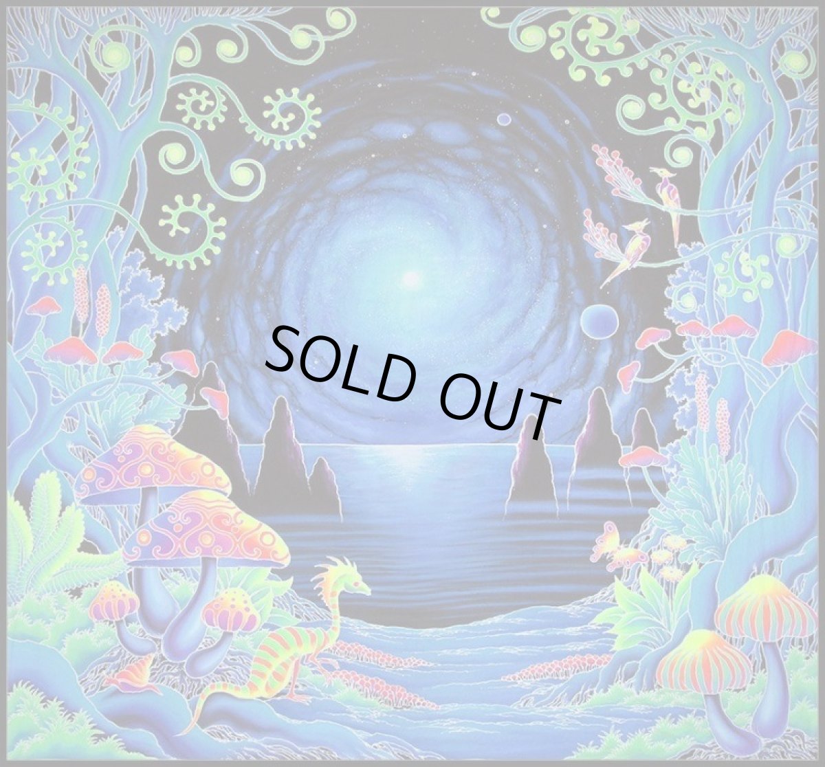 画像1: SPACE TRIBE バティック 2m x 2m「Space Jungle」 (1)