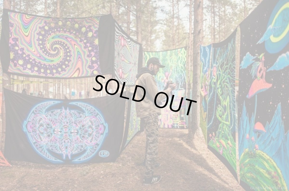 画像5: SPACE TRIBE バティック 1.2m x 2m「Mushroom Fairy」 (5)