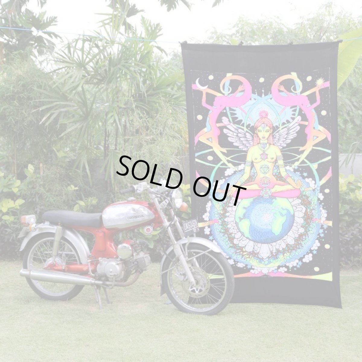 画像3: SPACE TRIBE バティック 1.2m x 2m「Chakra Goddess」 (3)