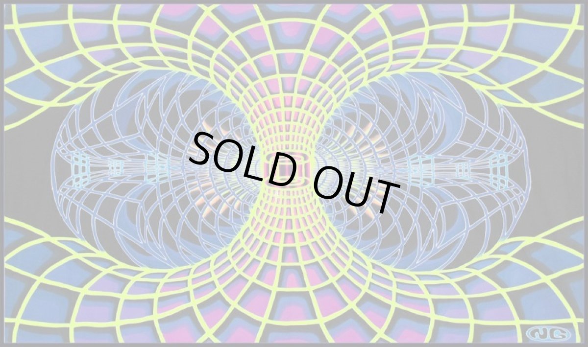 画像1: SPACE TRIBEバティック 3.75m×2.2m「Yellow Continuum」 (1)