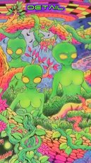 画像3: SPACE TRIBEバティック 1.2m × 2m「Alien Visitors」 (3)