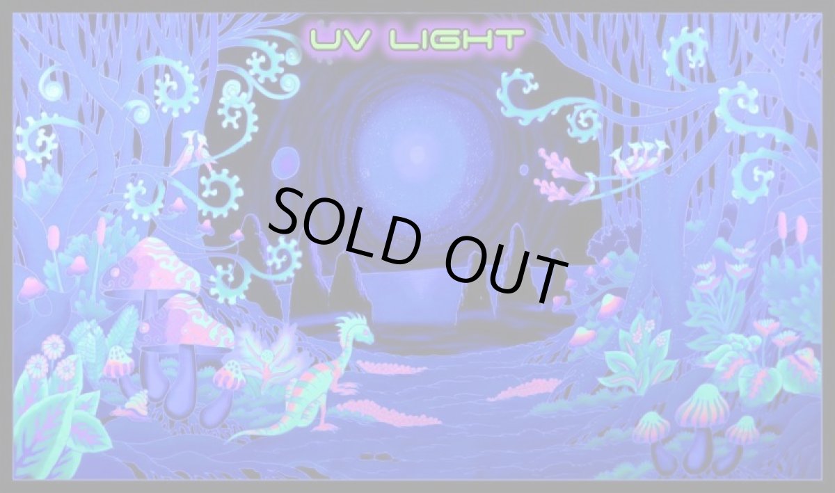 画像2: SPACE TRIBEバティック 2m × 1.2m「Space Jungle」 (2)