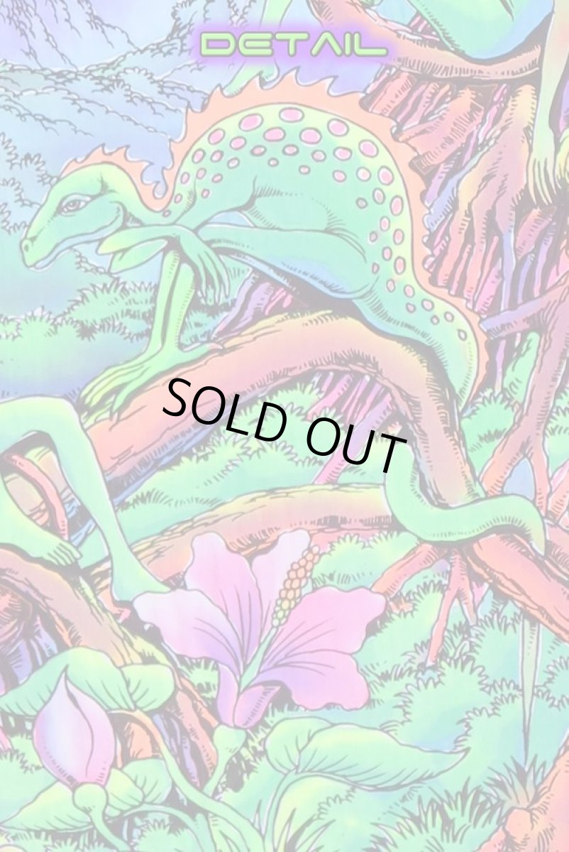 画像4: SPACE TRIBEバティック 1.2m × 2m「UFO Jungle」 (4)