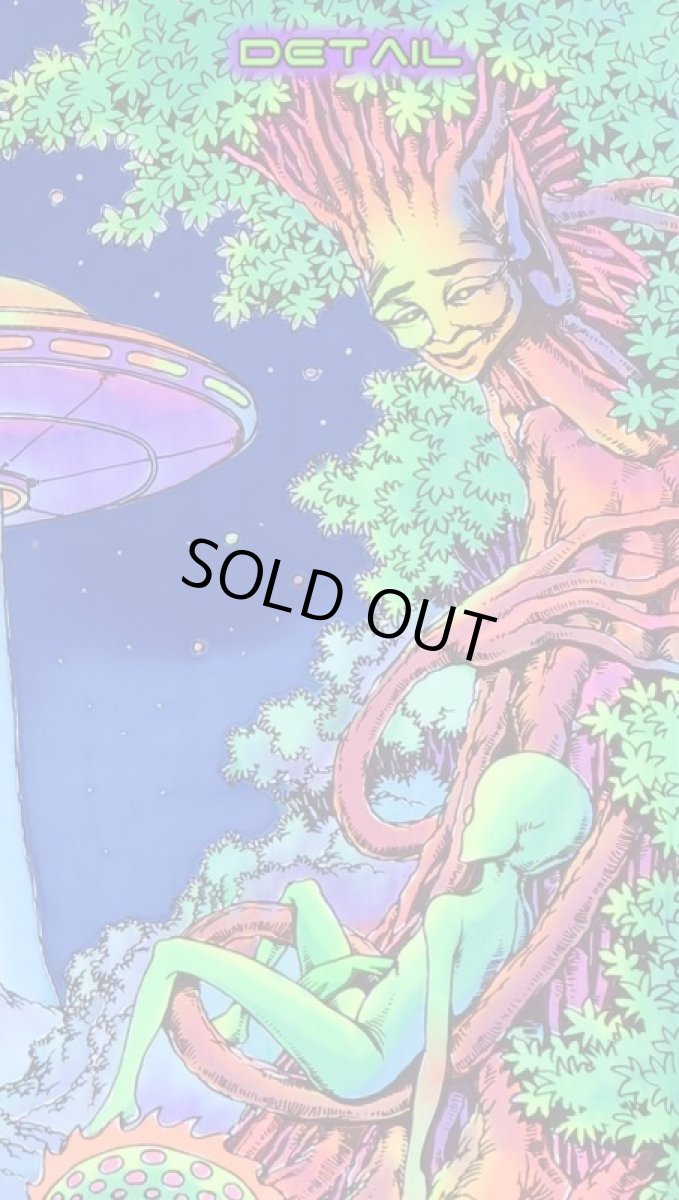 画像3: SPACE TRIBEバティック 1.2m × 2m「UFO Jungle」 (3)