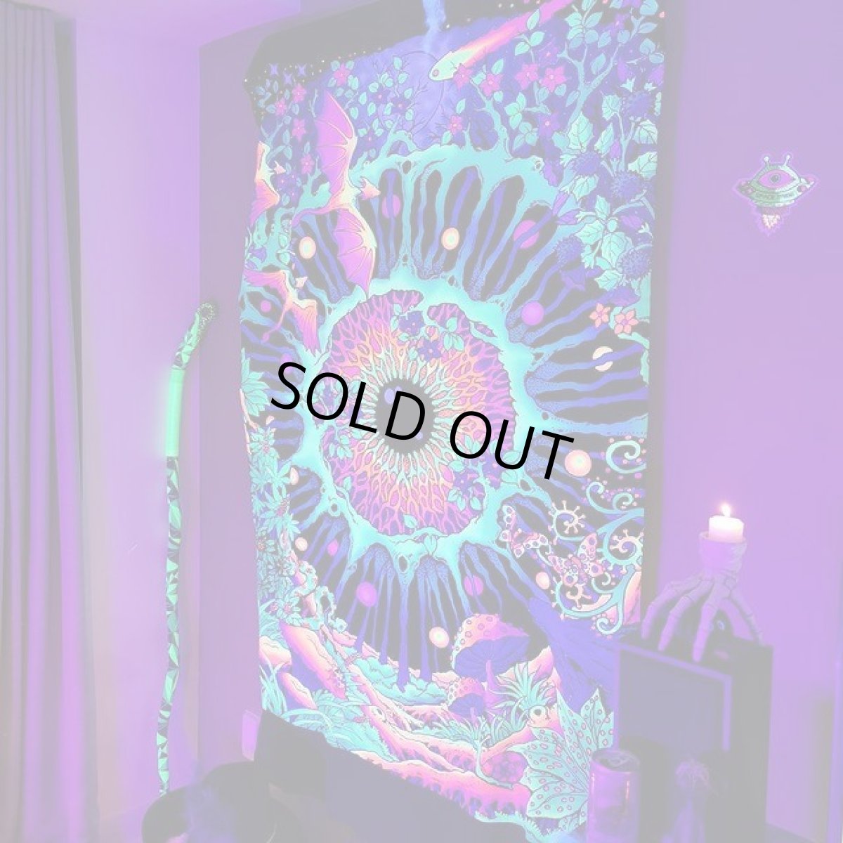 画像8: SPACE TRIBEバティック 1.2m × 2m「Cosmic Eye」 (8)