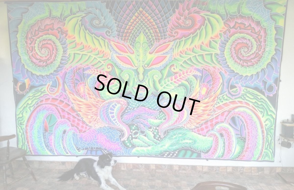 画像3: SPACE TRIBEバティック 4m × 2m「An Eye for an I」 (3)