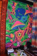 画像7: SPACE TRIBEバティック 1.2m × 2m「Psy Shroom」 (7)