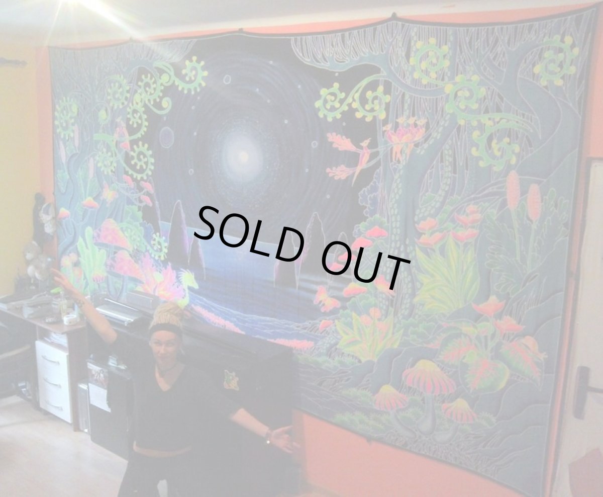 画像4: SPACE TRIBEバティック 4m × 2.1m「Space Jungle」 (4)