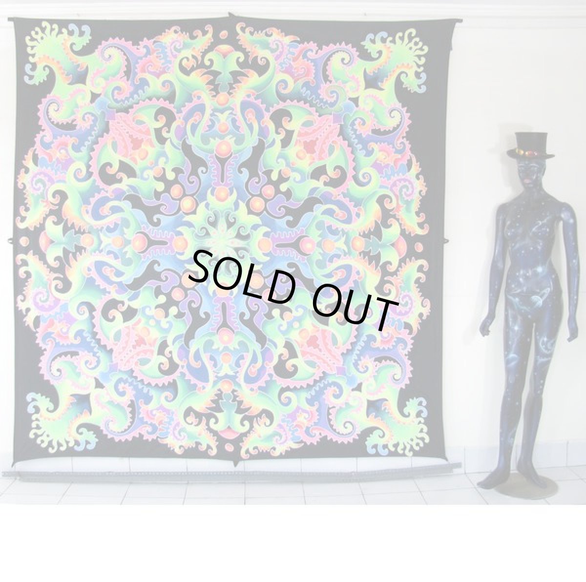 画像3: SPACE TRIBE バティック 2m x 2m「Psy Anemonia」 (3)