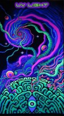 画像2: SPACE TRIBEバティック 1.2m × 2m「Synaptic Spiral」 (2)
