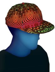 画像1: SPACE TRIBE  - Spaceball Cap キャップ「Rainbow Fractal」 (1)