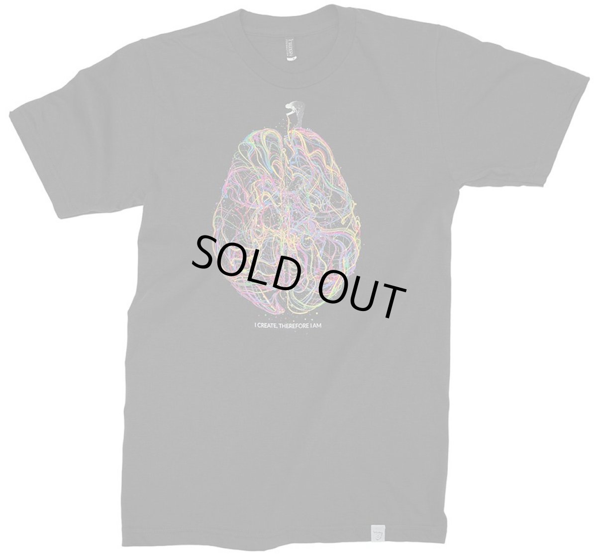 画像2: Imaginary Foundation メンズTシャツ「I Create Therefore I Am ／ ブラック」 (2)