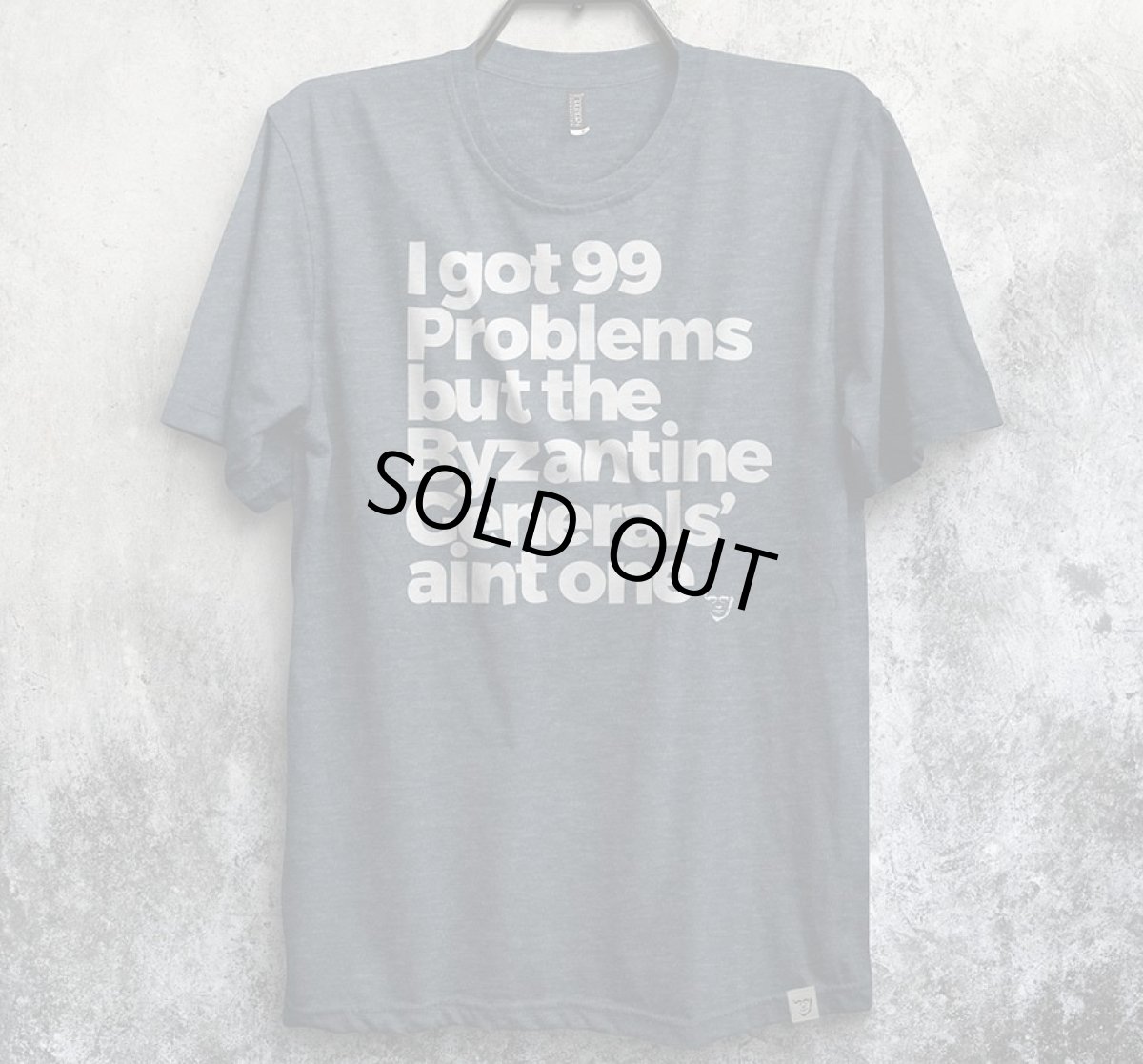 画像1: 【150枚限定仕様】Imaginary Foundation メンズTシャツ「BYZANTINE GENERALS' PROBLEM ／ ネイビー」 (1)