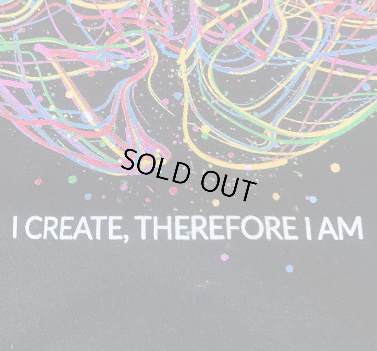 画像4: Imaginary Foundation メンズTシャツ「I Create Therefore I Am ／ ブラック」 (4)