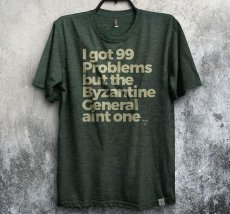 画像1: 【150枚限定仕様】 Imaginary Foundation メンズTシャツ「BYZANTINE GENERALS' PROBLEM ／ フォレスト」 (1)