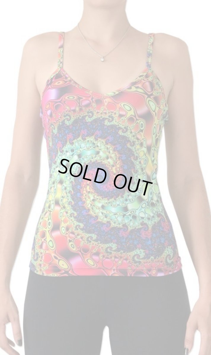 画像2: SPACE TRIBE - ストラップ トップ「Whirlpool Fractal」 (2)