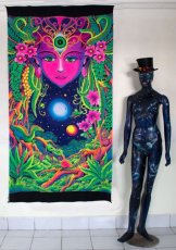 画像2: SPACE TRIBEバティック 1.2m × 2m「Mother Nature」 (2)