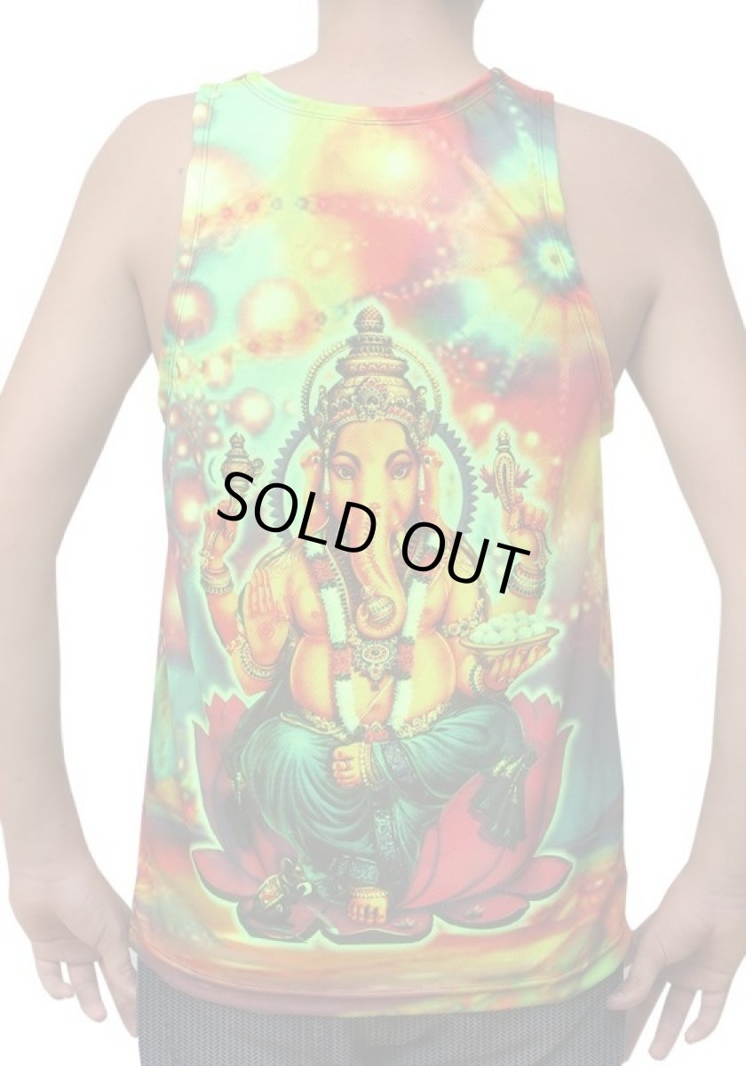 画像3: SPACE TRIBE - メンズ シングレット「Psy Ganesh」 (3)